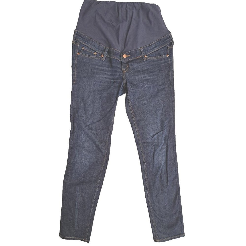 H & M & denim 12 Mama Skinny High Rib Maternity Jeans Inseam 30.5"